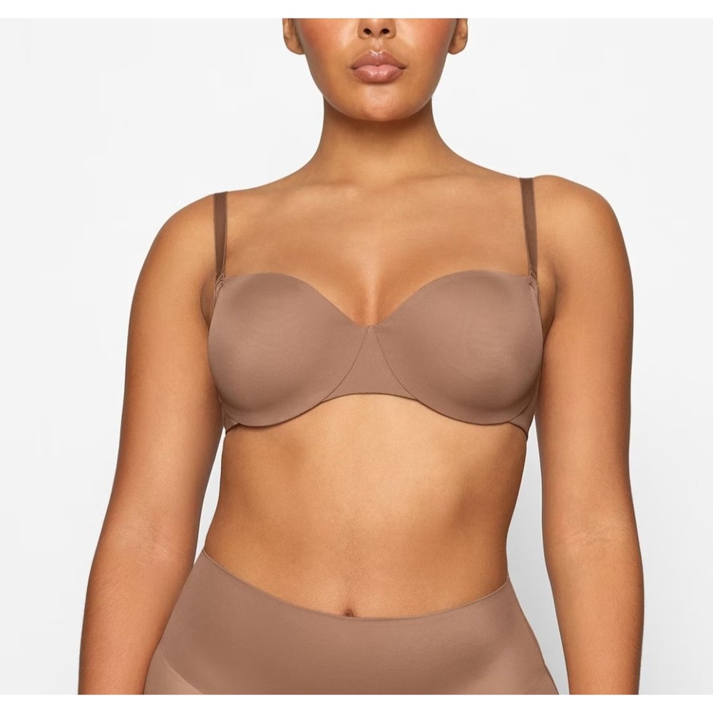 NWT SKIMS‎ Smoothing Intimates Strapless Bra 42D in Sienna